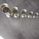 Set of 5 tin pots