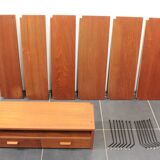 Danish vintage teak shelf, 1960s