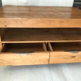 Drop table, solid wood tv cabinet