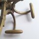 Patère double bronze porte manteau chapeau 4 crochets ancienne