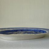 Oval dish, Chinese decoration, French porcelain, 19th century.