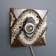 Pair of ceramic brutalist wall lamps by Pan Leuchten, 1960s