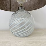 Mid-century design Holmegaard Swirl lamp , 1970s Denmark
