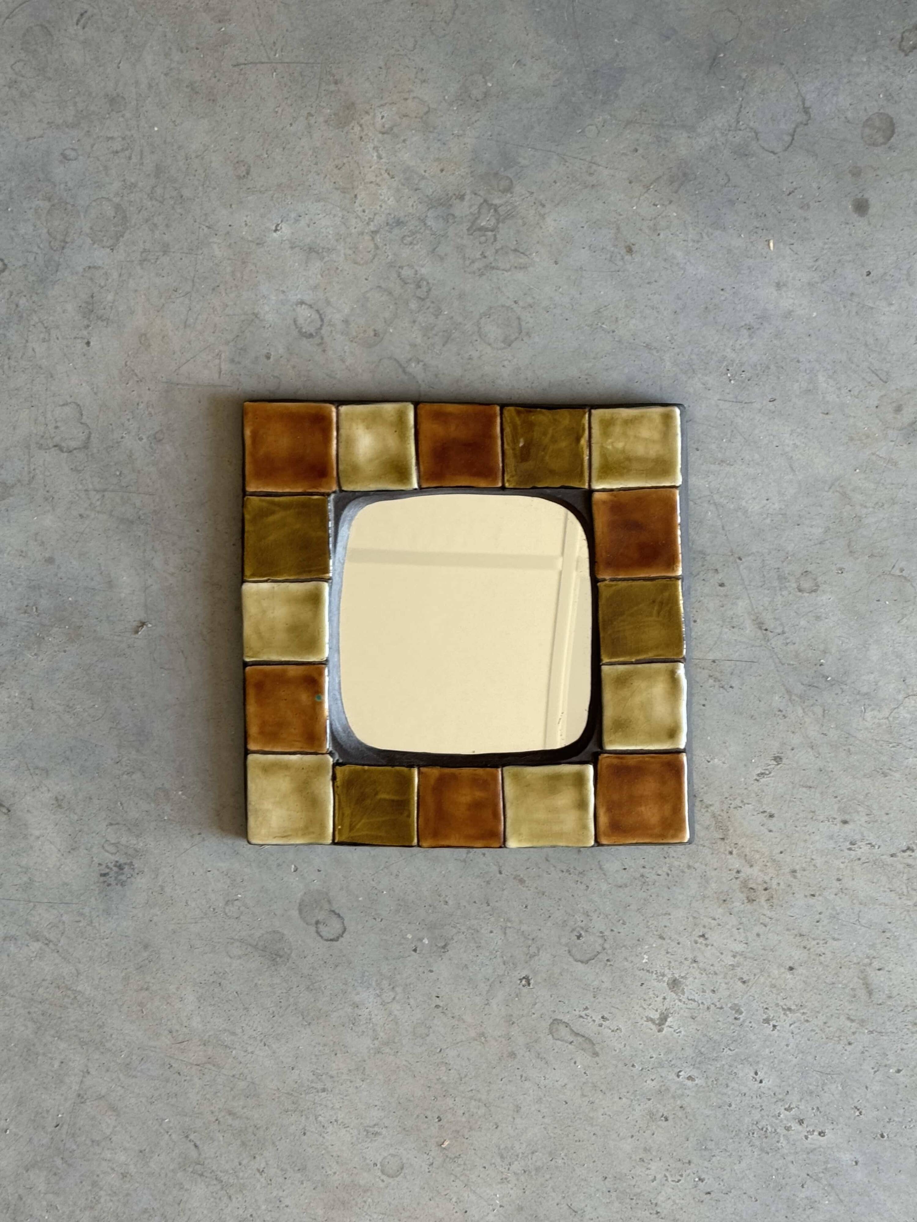 Mithé Espelt ceramic mirror, 1970