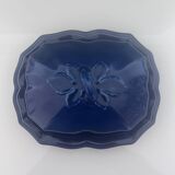 Blue Provençal butter dish