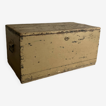 Large wooden chest, storage trunk