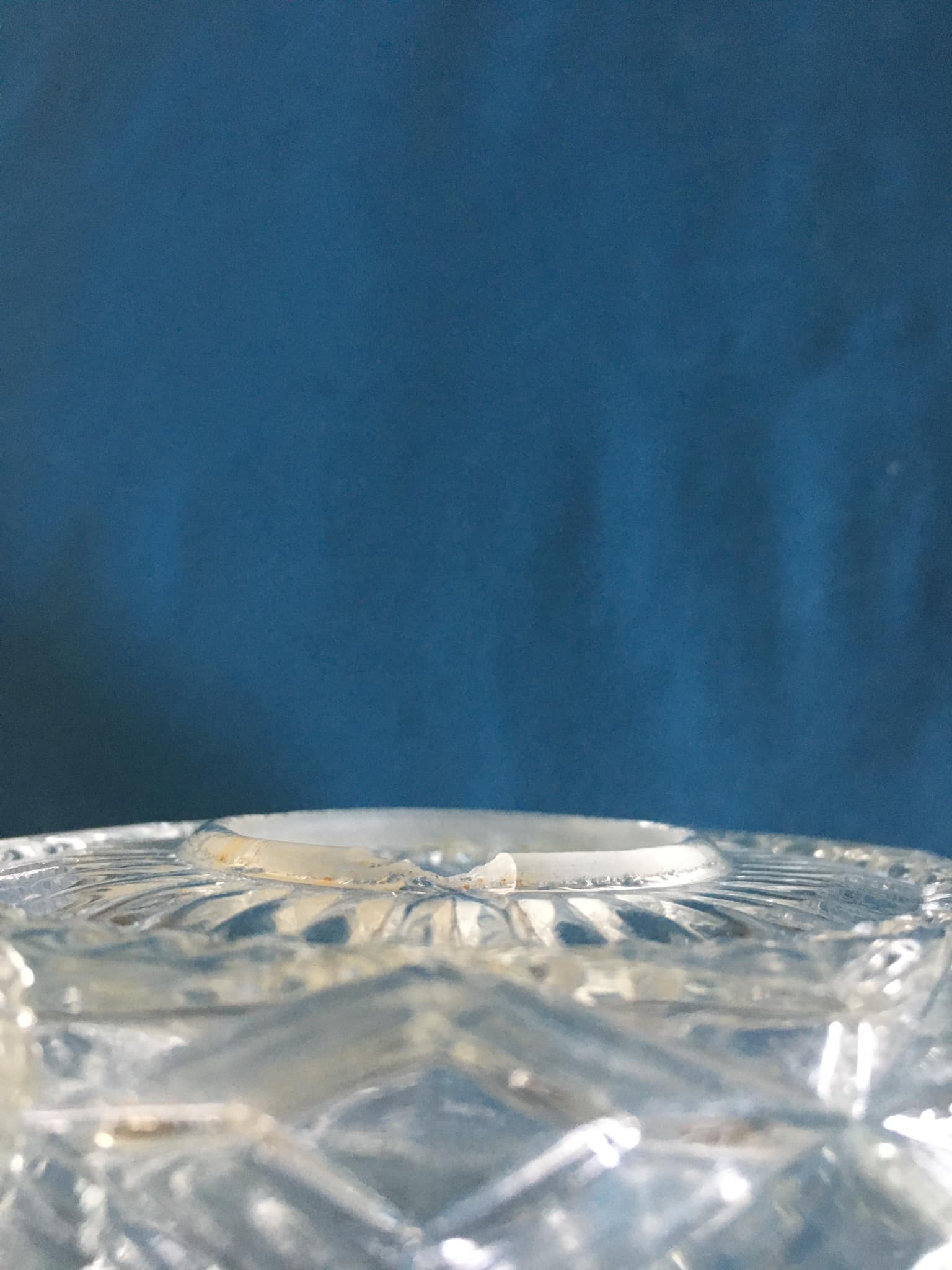 Round art deco globe in worked white glass