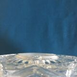 Round art deco globe in worked white glass