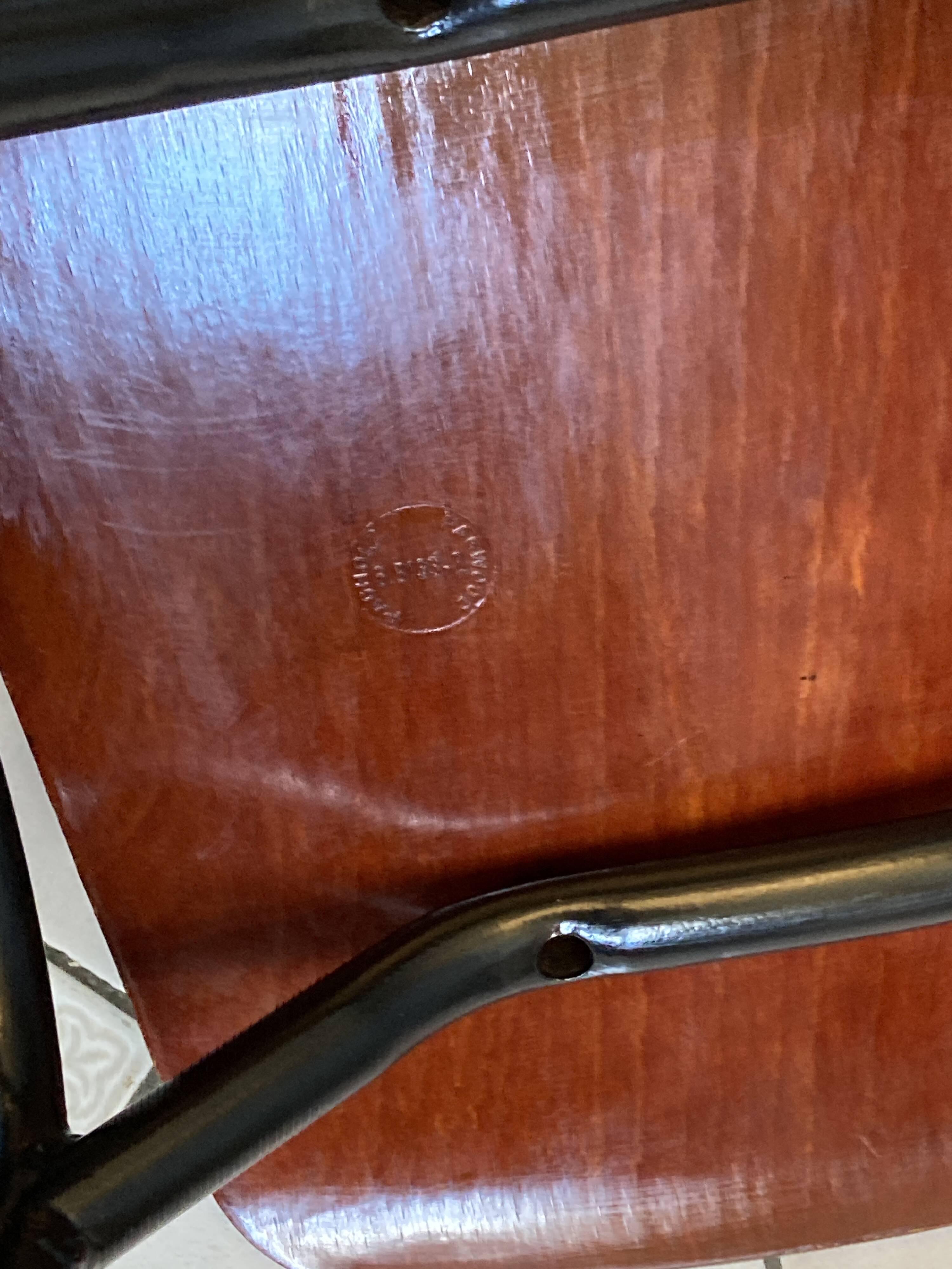 Set of 4 Pagholz Pagwood chairs 1960 – Restoration 2025