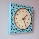70s ceramic wall clock