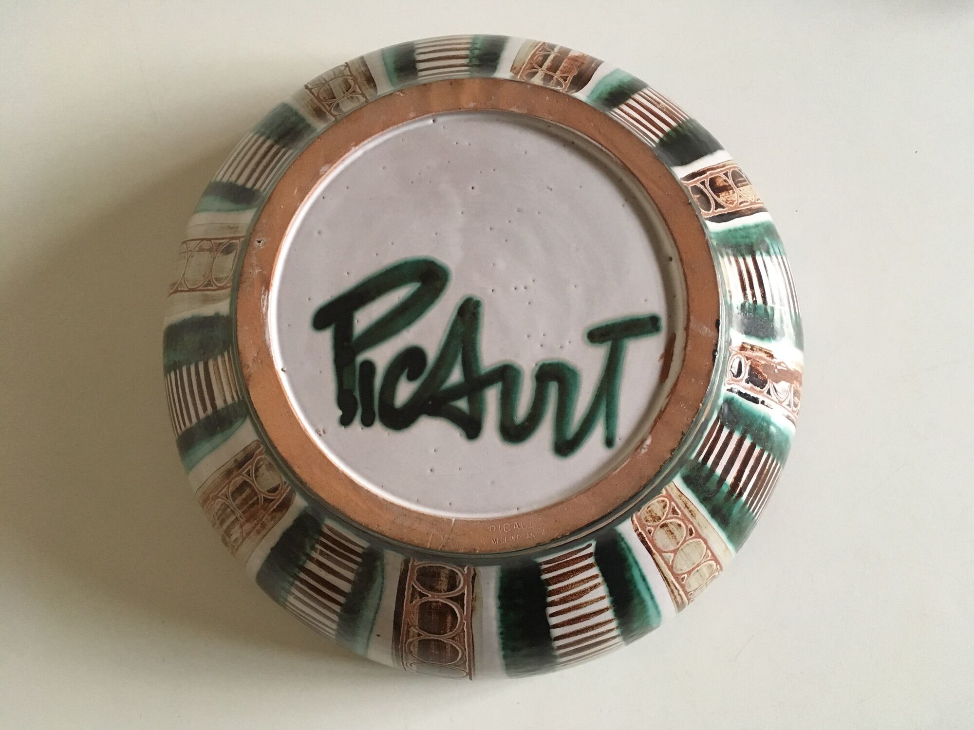 Coupe de Robert Picault signée en toutes lettres 1950
