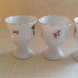 Set de 4 coquetiers en porcelaine