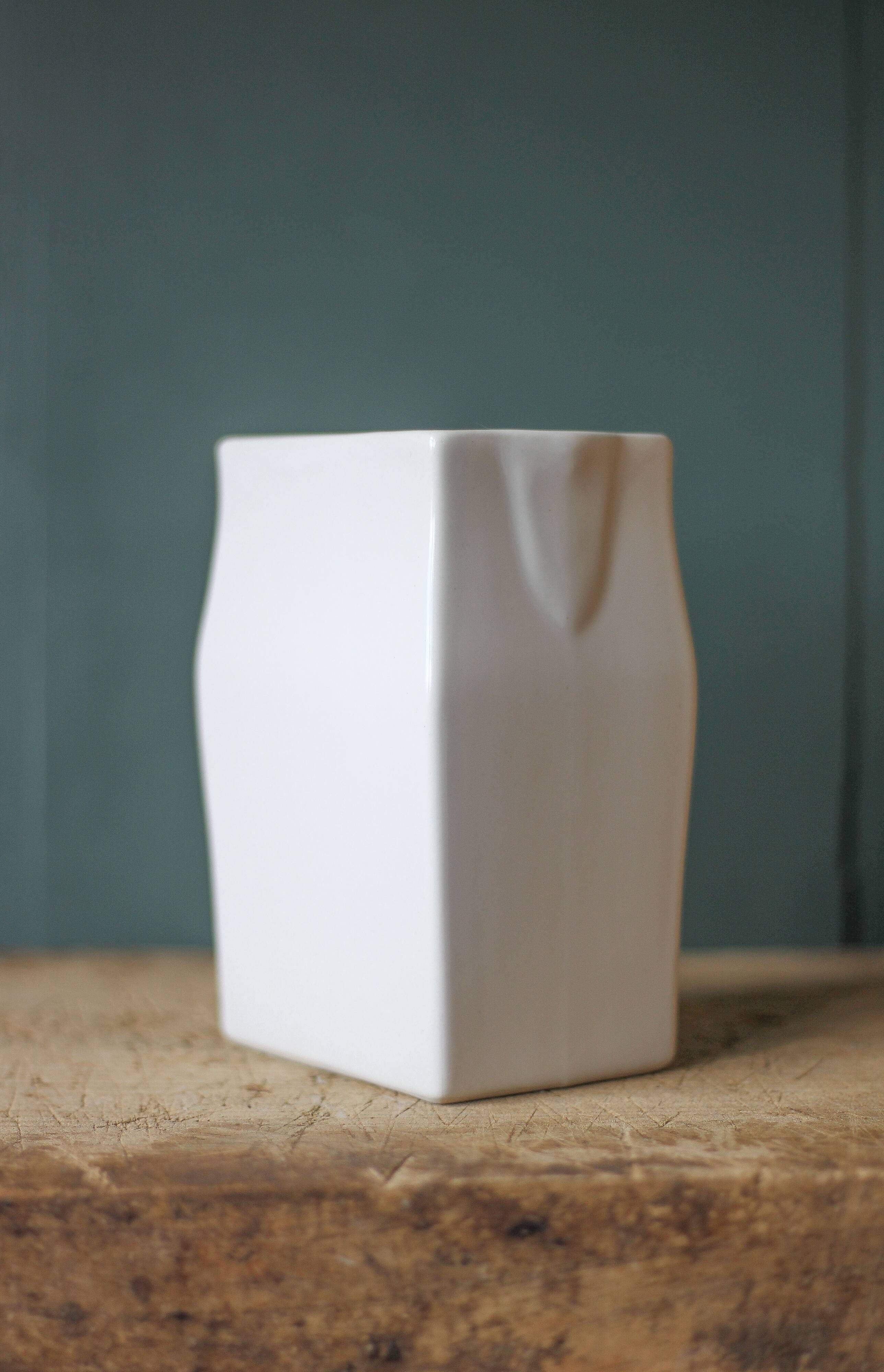 Vintage Digoin Grespots carafe, vintage pitcher, pitcher with handle, modernist, kitchen, pitcher