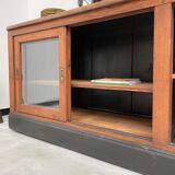 Enfilade de métier XXL chêne portes vitrées