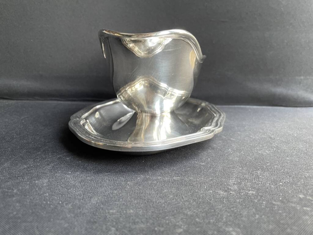 Christofle silver metal sauce boat