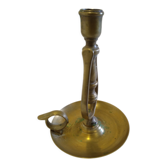 Brass rocking boat candle holder / cellar rat