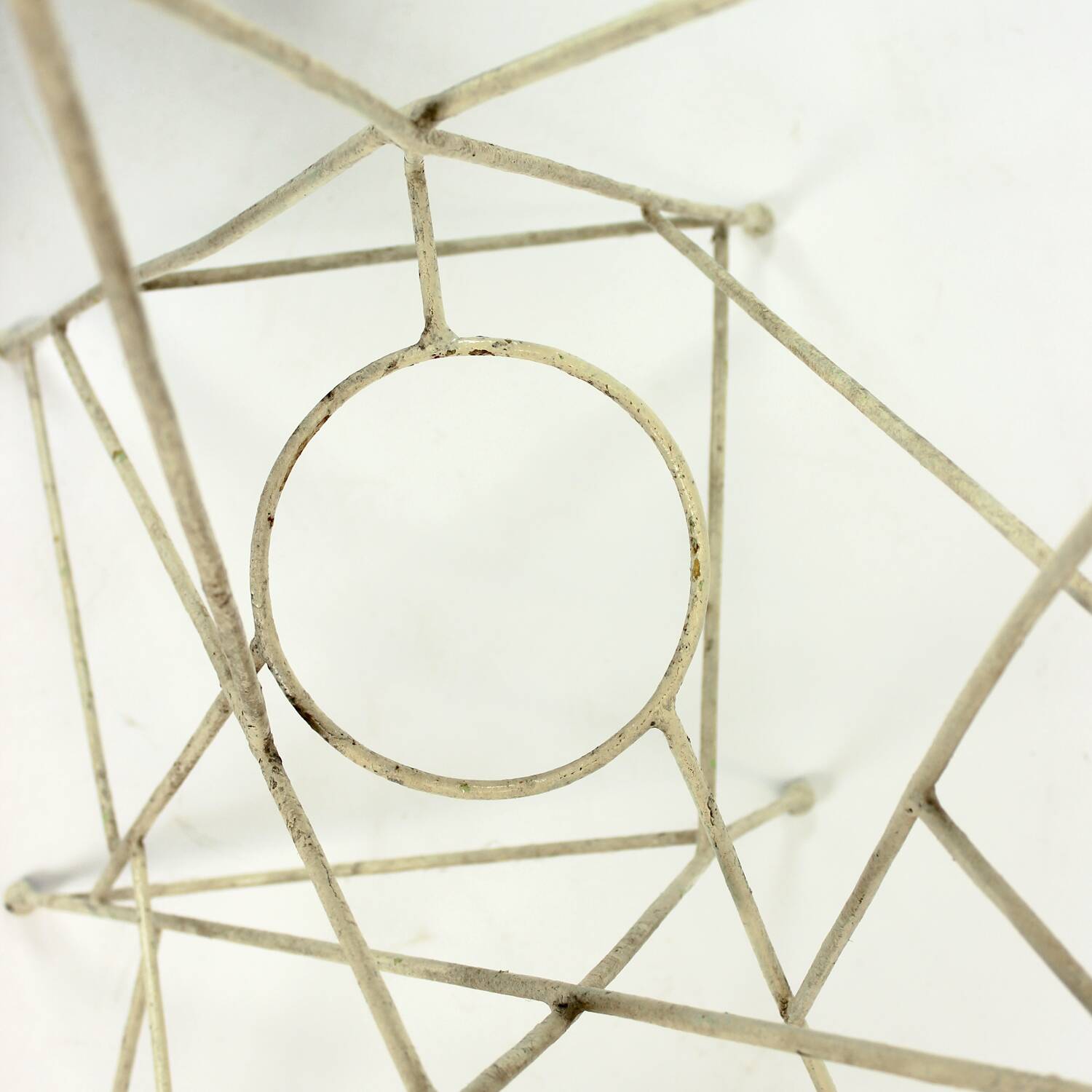 Large Mid Century Steel Plant Holder Stand, Czechoslovakia 1960s