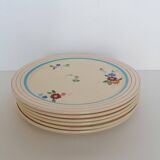 6 assiettes plates Longchamp
