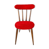 Chaise moumoute, "MB", années 70, vintage