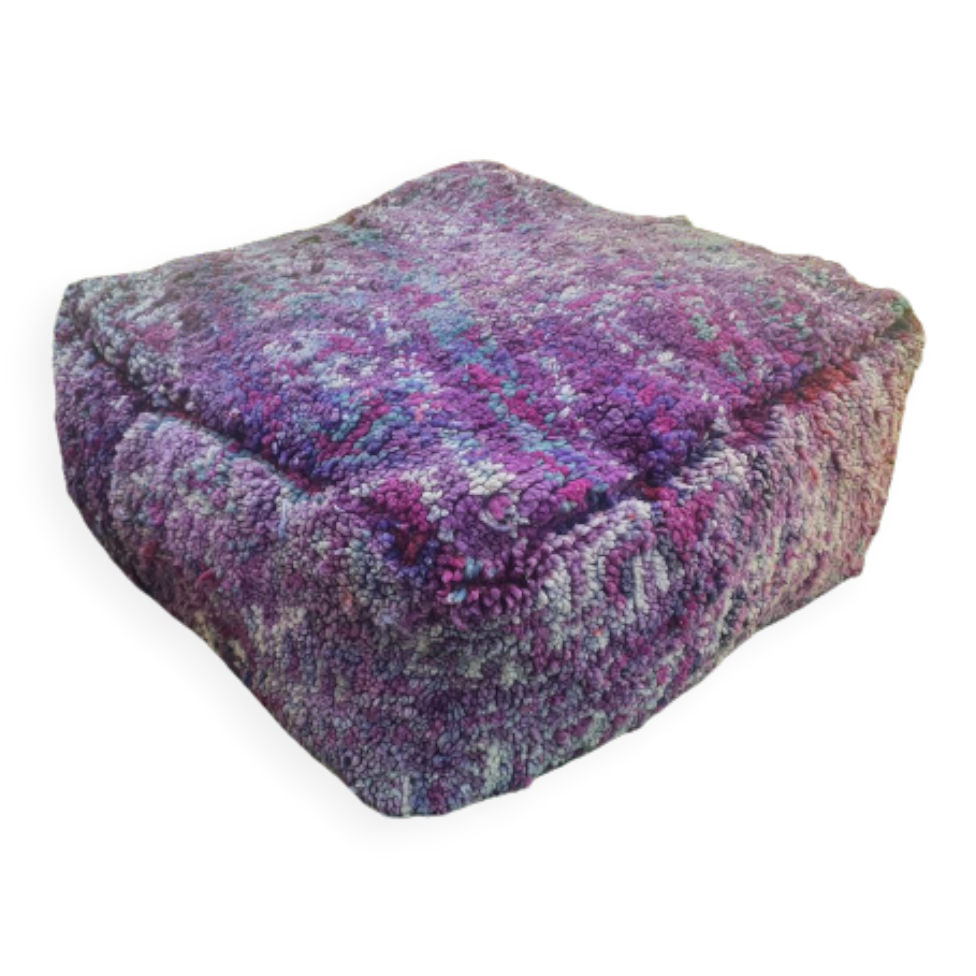 Moroccan carpet pouf