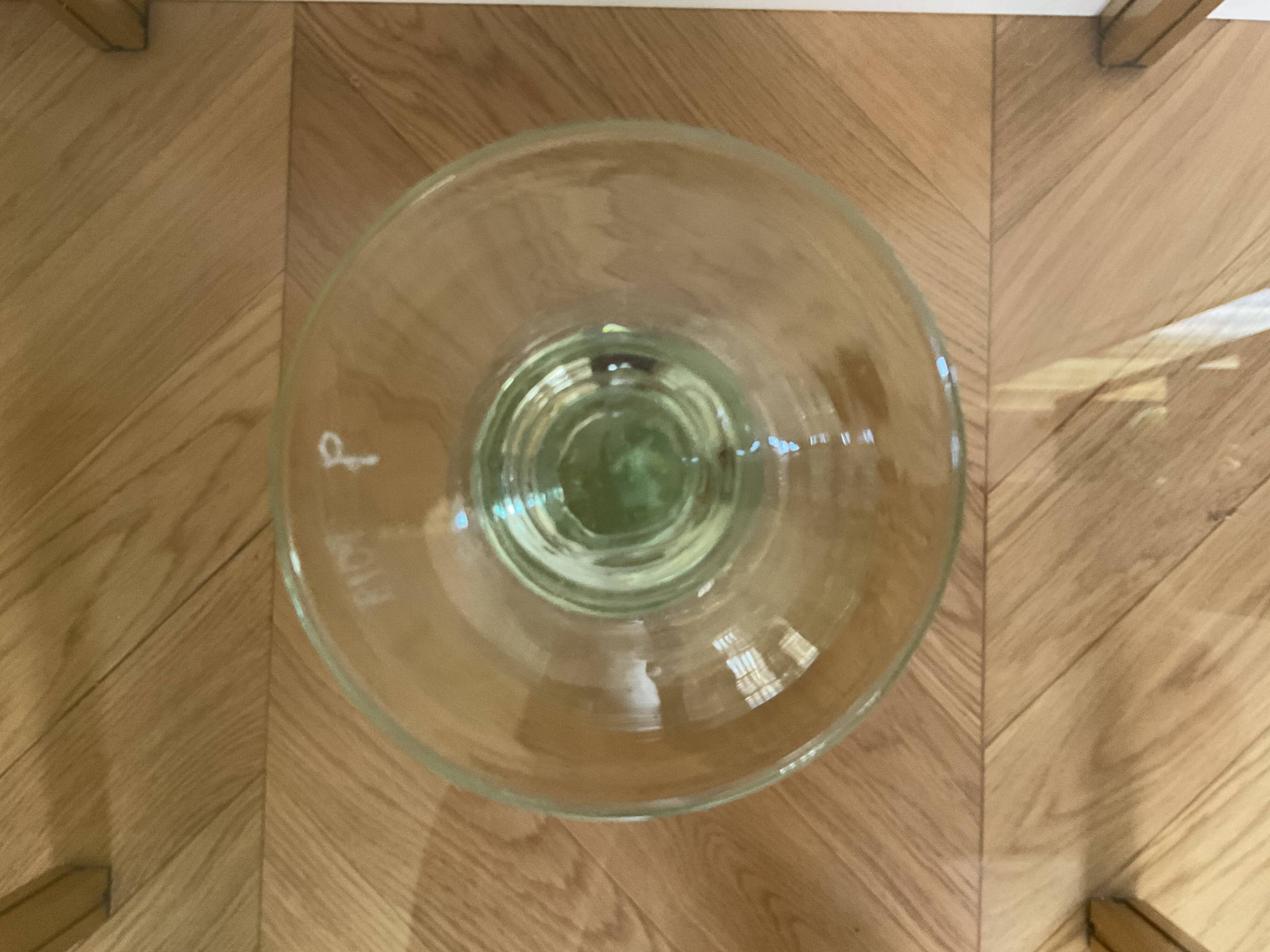 Signed BIOT bubble champagne glass