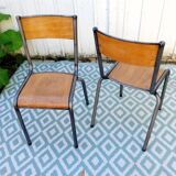 Set of 2 school chairs