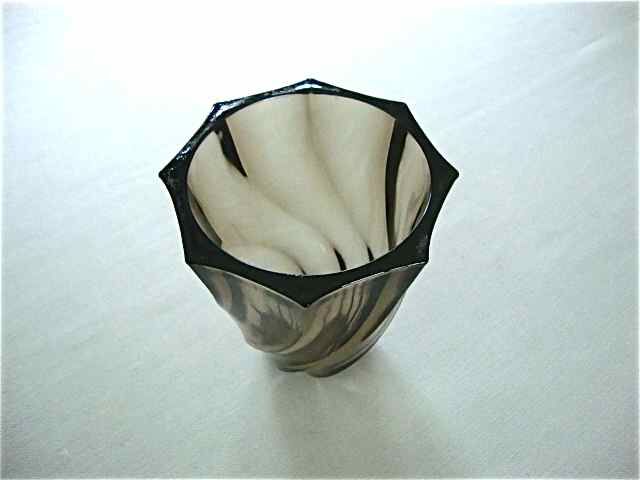 Smoked glass vase