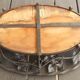Old art deco wrought iron fruit basket