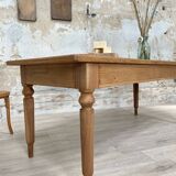 Solid wood farmhouse table