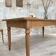 Solid wood farmhouse table