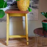 Vintage “rope” slip ceramic planter