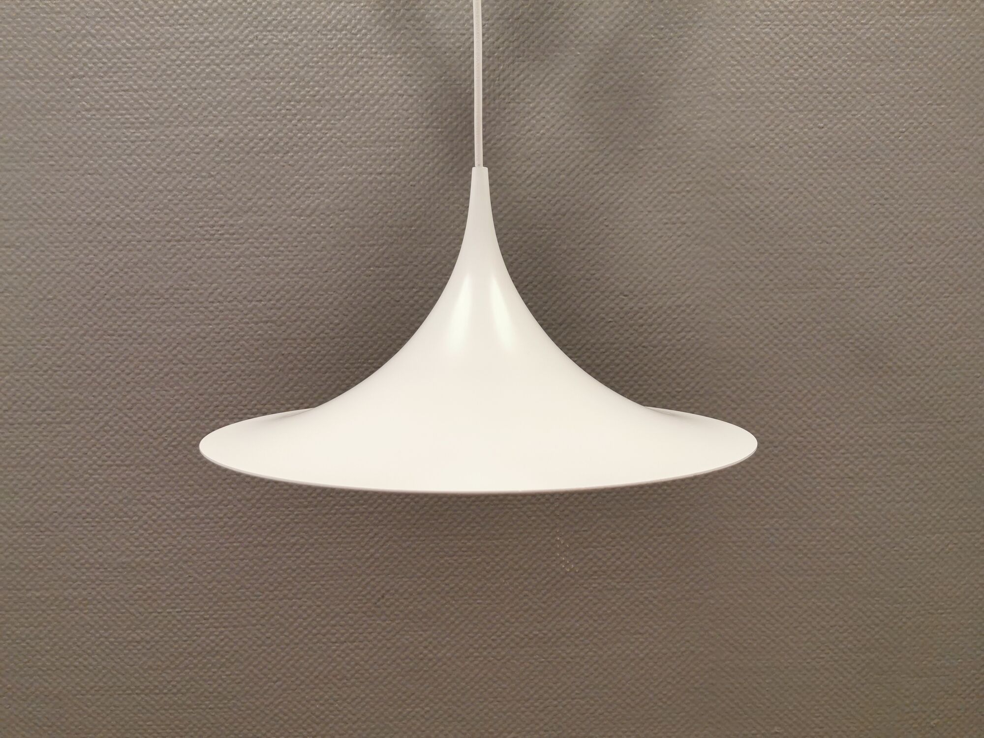 Semi hanging lamp, designed by Claus Bonderup & Torsten Thorup for Danish Fog & Mørup in 1974