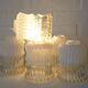 Set of 6 Vintage Replacement Glass Shades / DIY Hanging Lamp / Bedside Ligh