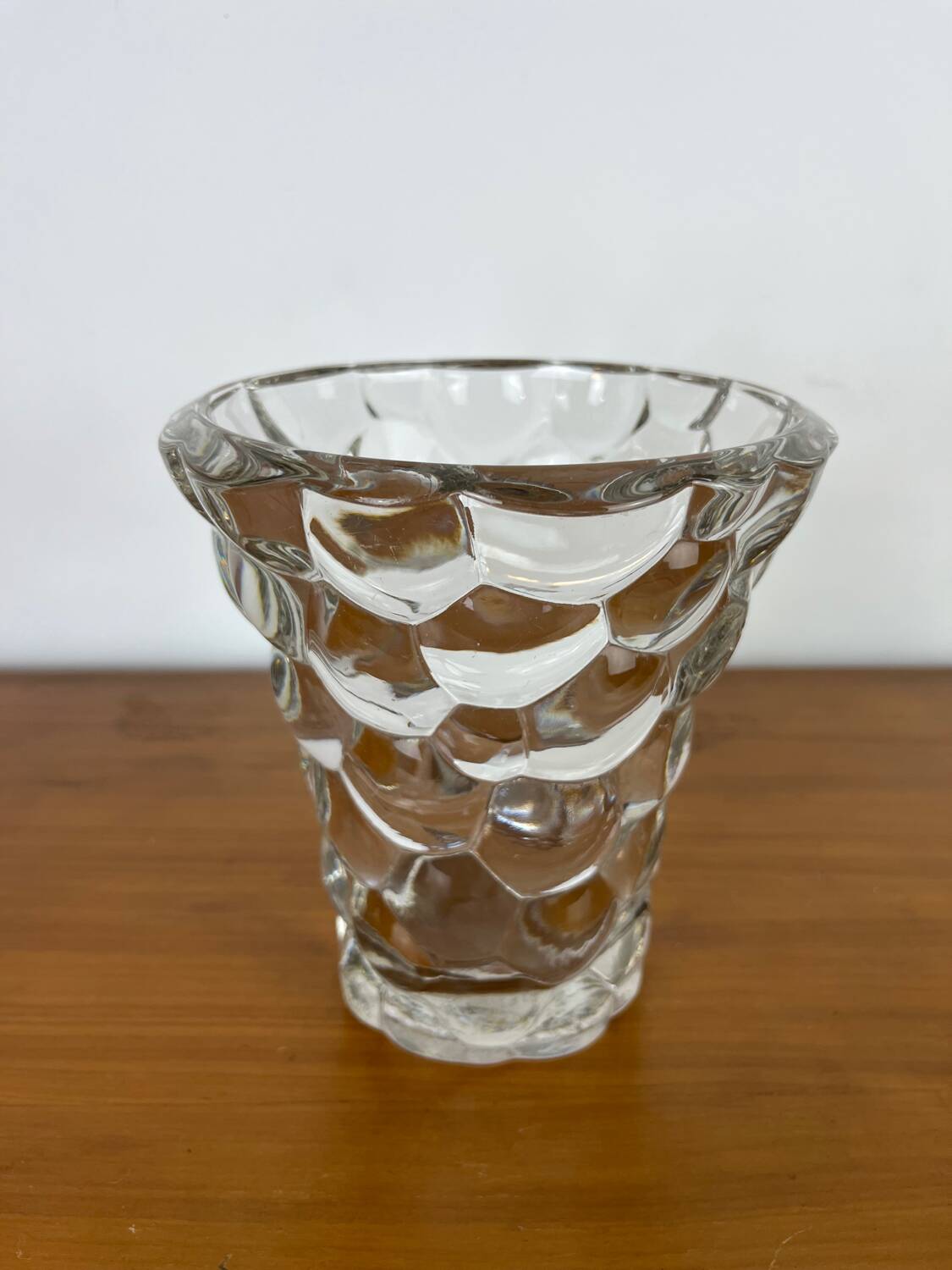 Pierre D'Avesn honeycomb vase Art Deco signed