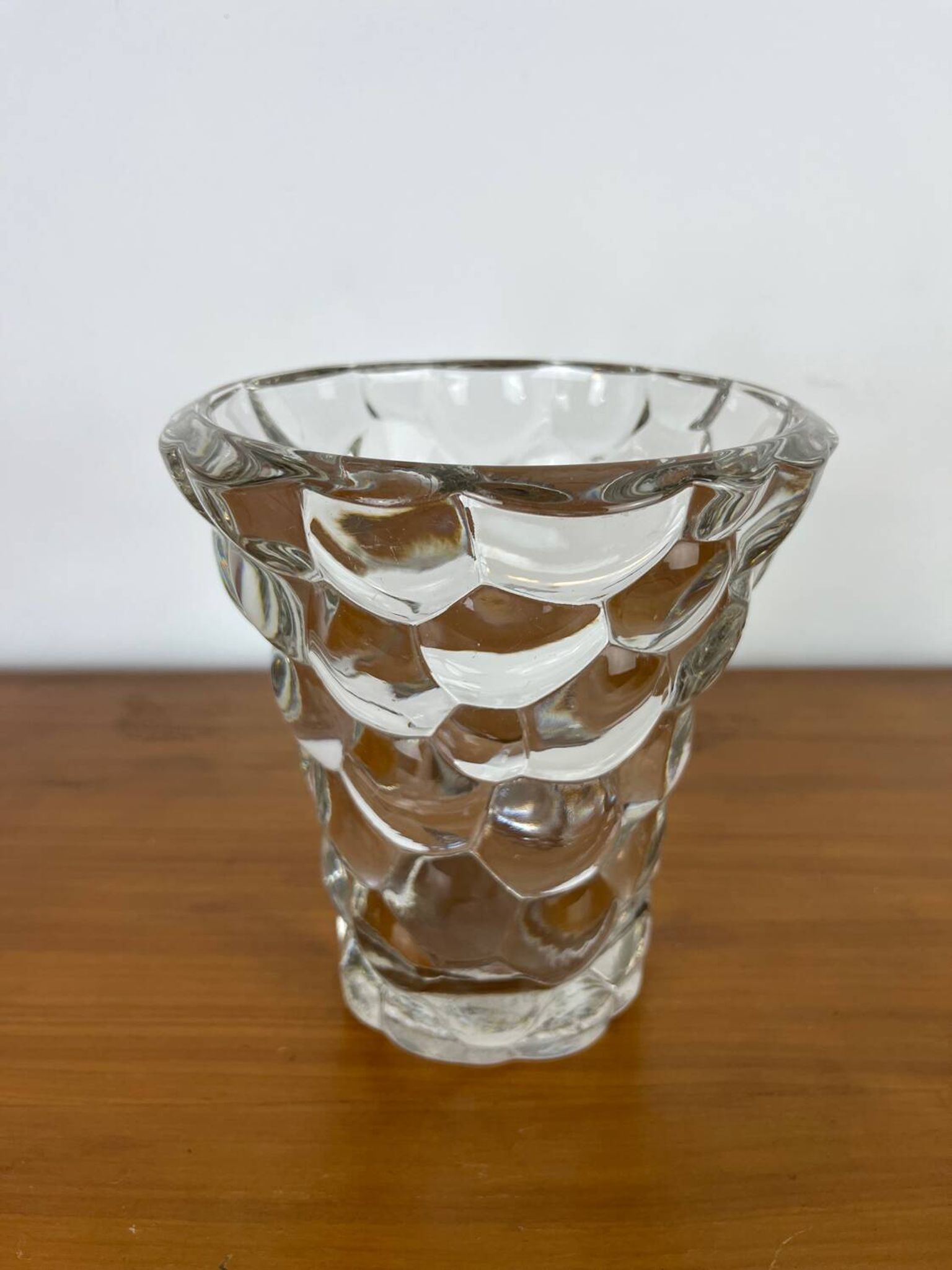 Vase Pierre D’Avesn nid d’abeille art déco signé