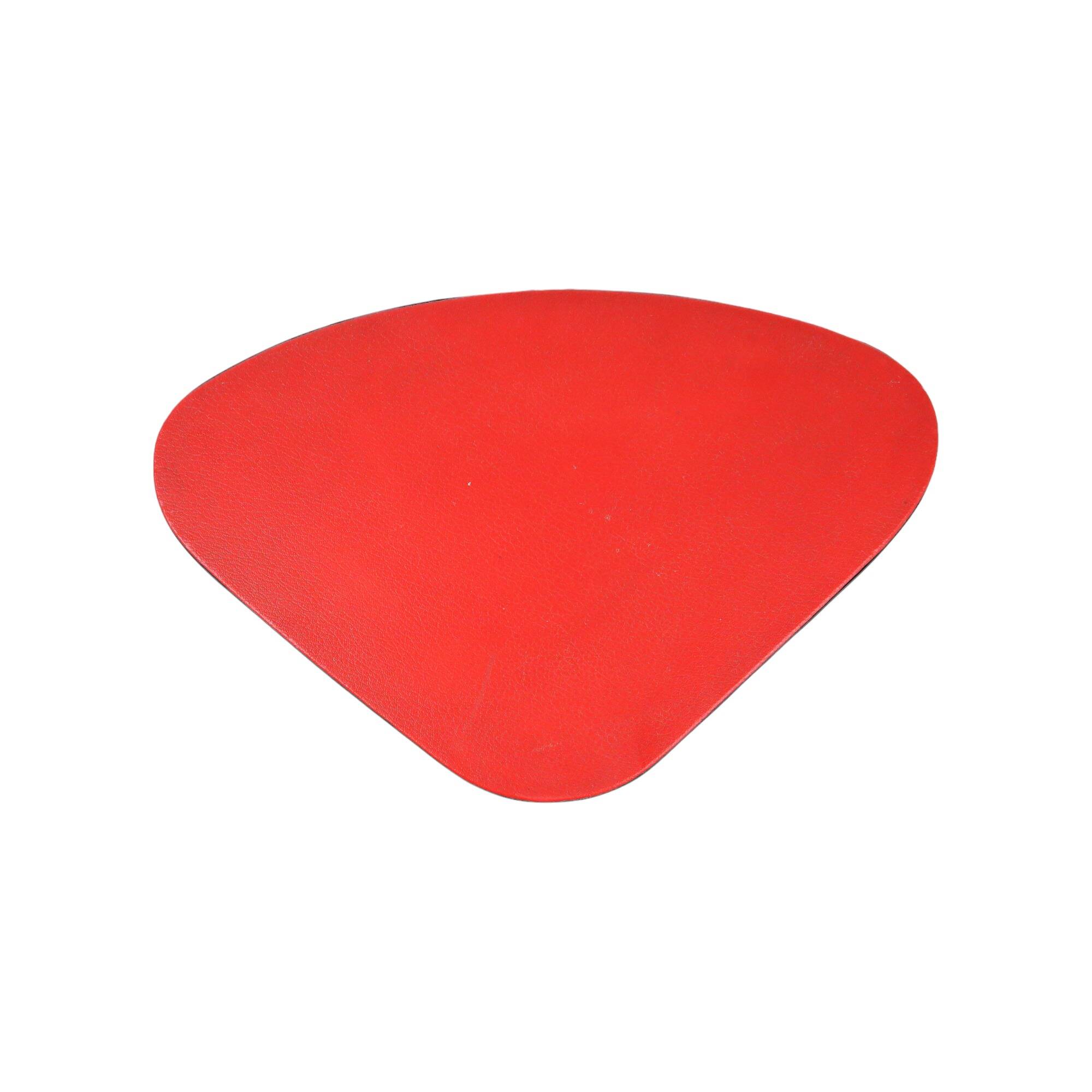 Rare expo 58 red tripod plant table side table royco triangular 49cm