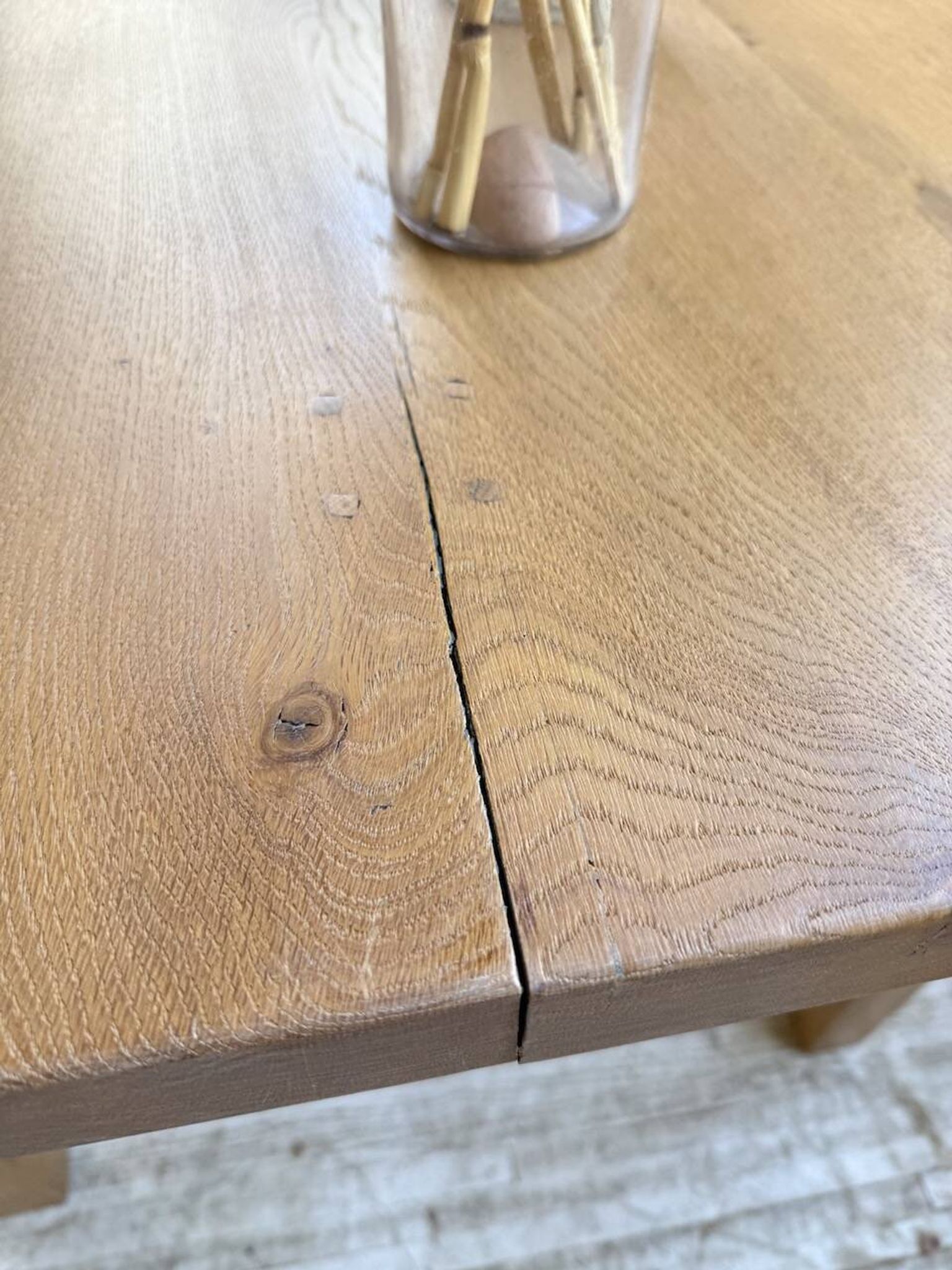 Table de ferme extensible en chêne massif