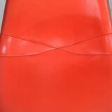 Ray & Charles Eames, édition Herman Miller, set de 4 chaises oranges. Circa 1960