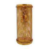 Golden umbrella stand Hollywood Regency by Li Puma Firenze, Italy 1950s