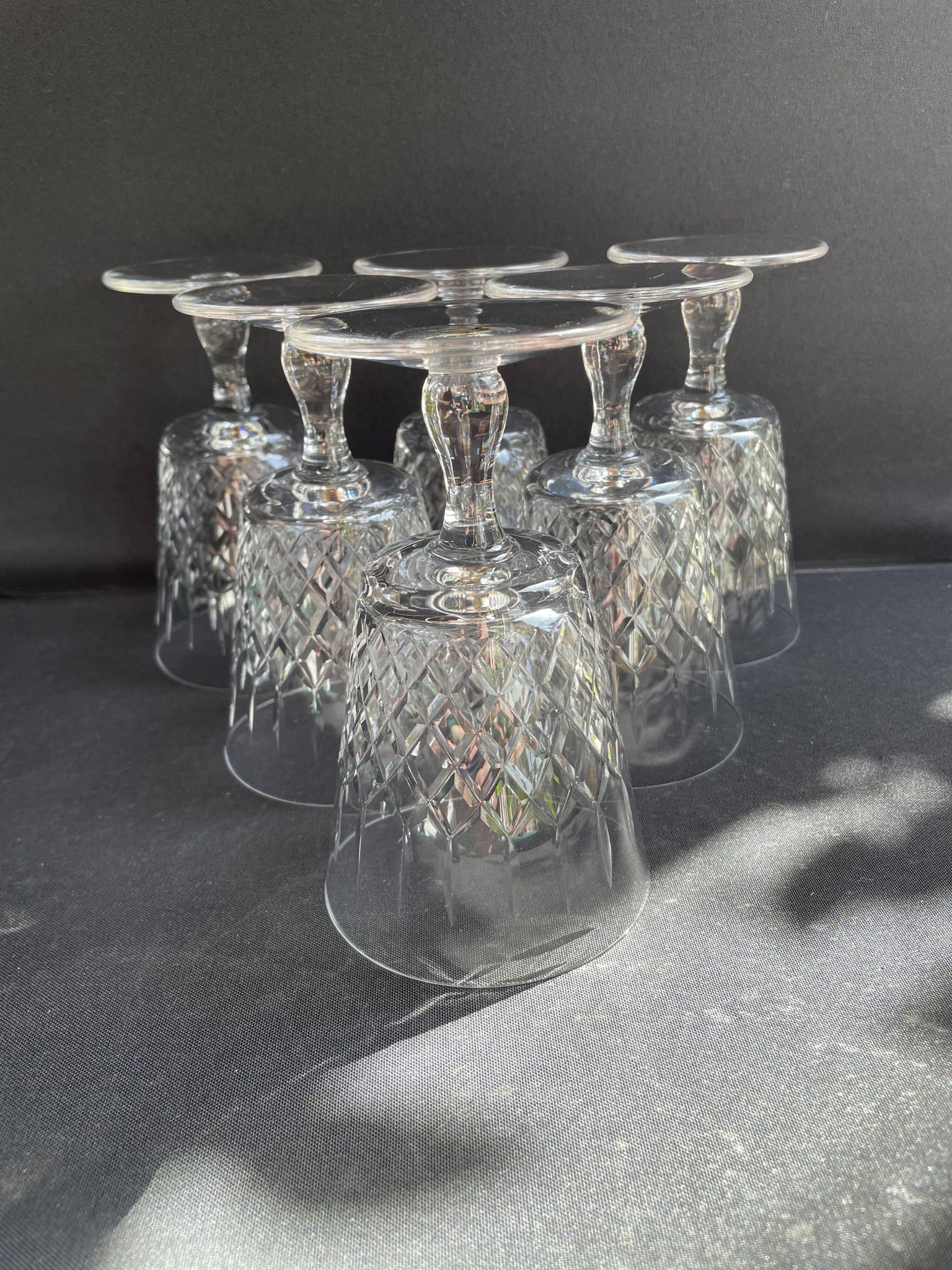 6 Verres à eau – Cristallerie de Lorraine à Lemberg (1925-1997)
