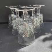 6 Verres à eau – Cristallerie de Lorraine à Lemberg (1925-1997)