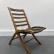 Leather vintage armchair, 1970s