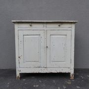 Old patinated wooden sideboard