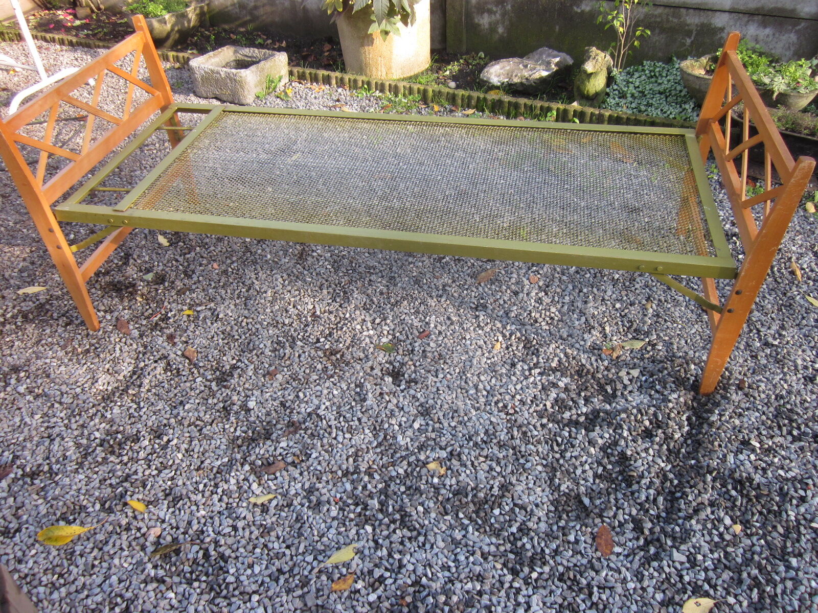 Vintage folding bed