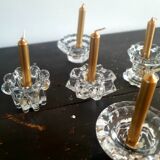 Glass candle holders