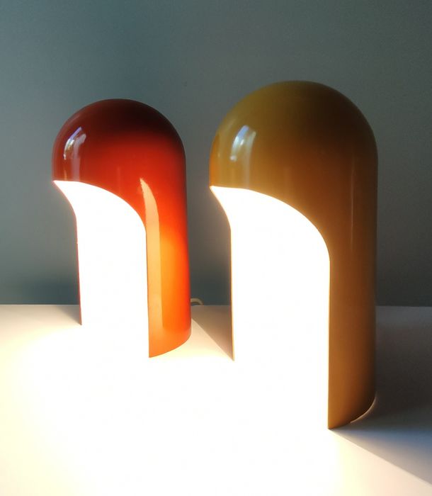 Pair of Italian lamps 70s- A. Bianchi Milano