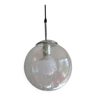 Suspension vintage Delmas verre