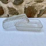 Duralex glass butter dish
