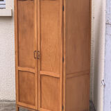 Parisian wardrobe vintage beech 1970