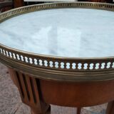 Gueridon side table old marble top vintage xxeme